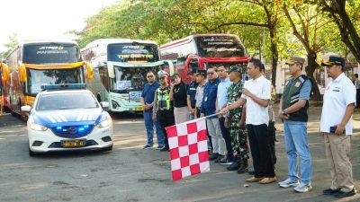 Jelang Lebaran, Pemkab Pati Berangkatkan 16 Bus Program Mudik Gratis