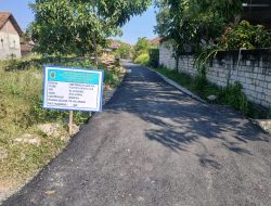 Jalan RT 02 dan RT 03 Desa Lengkong Pati Kini Diaspal, Pekerjaan Rampung 100 Persen
